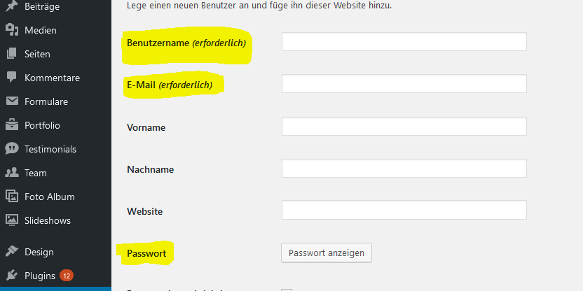 WordPress Benutzer Anlegen Und Rolle Vergeben - WEBDESIGN-BLOG.com